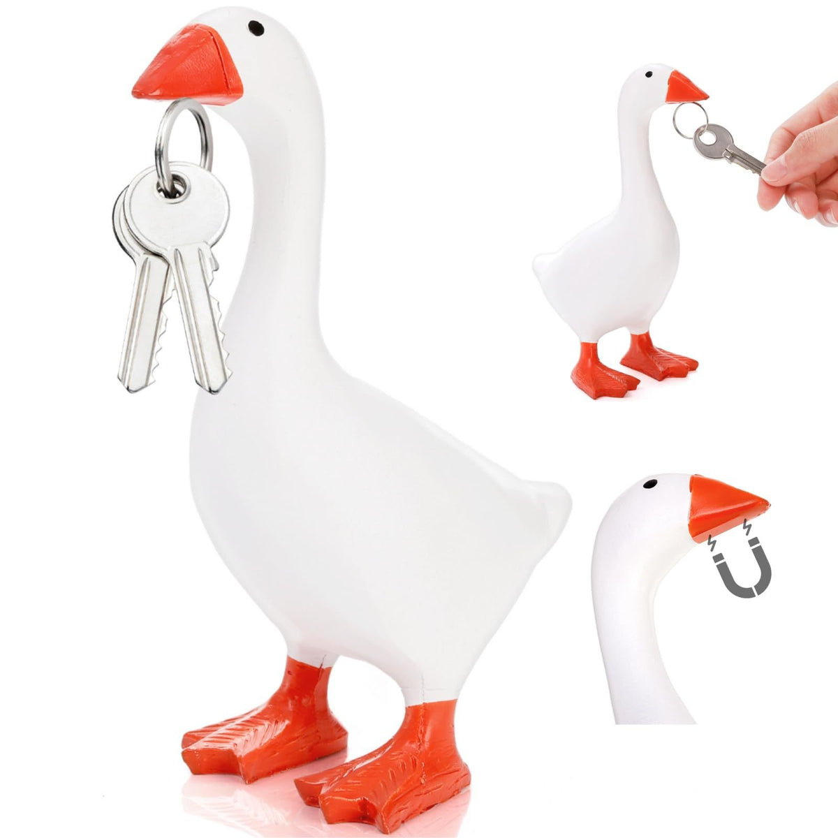 Playful Goose Figurine Homeandso