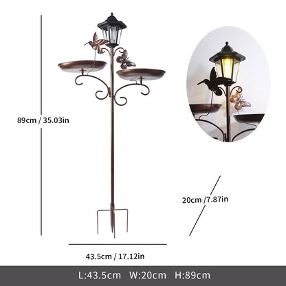 Elegant Outdoor Solar Lantern Stand Homeandso