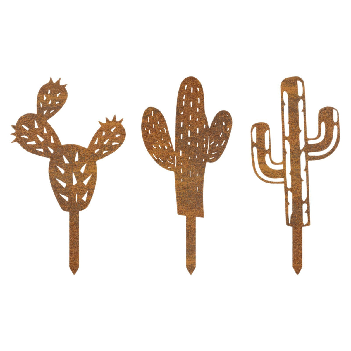 Decorative Cactus Garden Stakes Homeandso