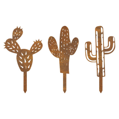 Decorative Cactus Garden Stakes Homeandso