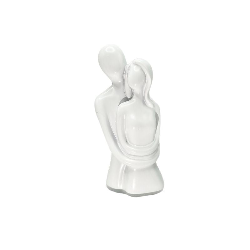 Romantic Couple Embrace Sculpture Homeandso