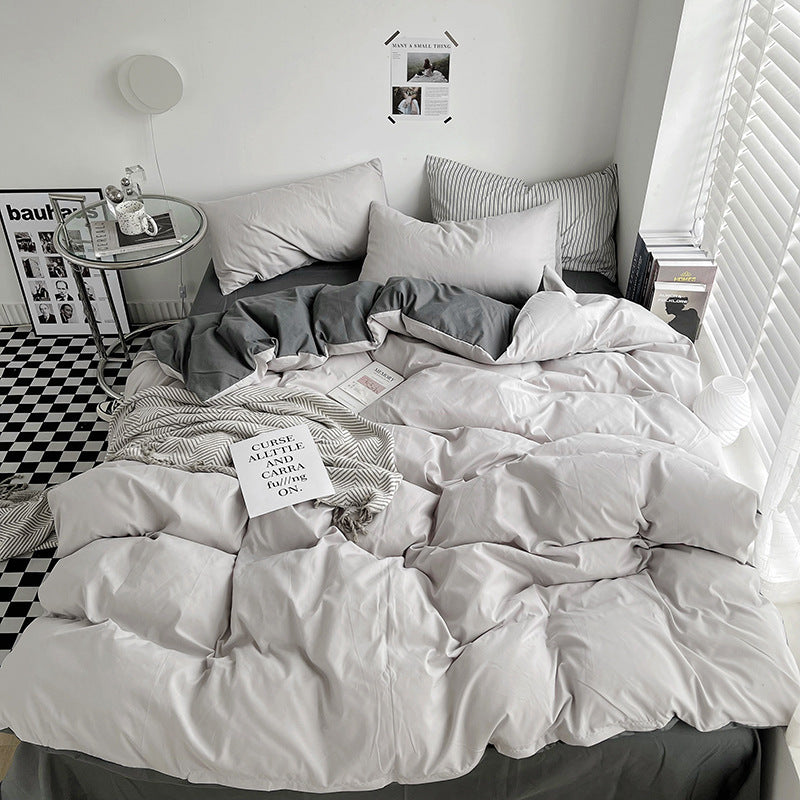 Luxurious Reversible Duvet Cover Set Homeandso