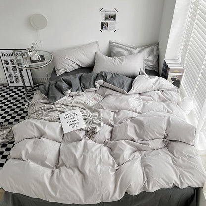 Luxurious Reversible Duvet Cover Set Homeandso