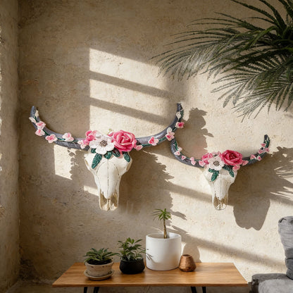 Floral Skull Wall Decor Homeandso