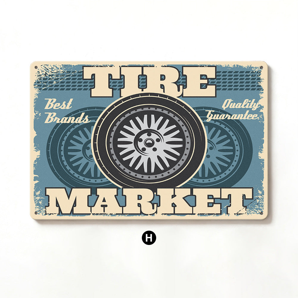 Retro Tire Service Wall Art Homeandso