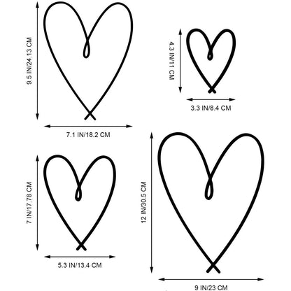 Heart-Shaped Decorative Wall Art Homeandso