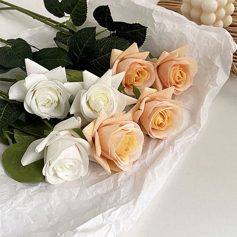 Realistic Faux Rose Stem Arrangement