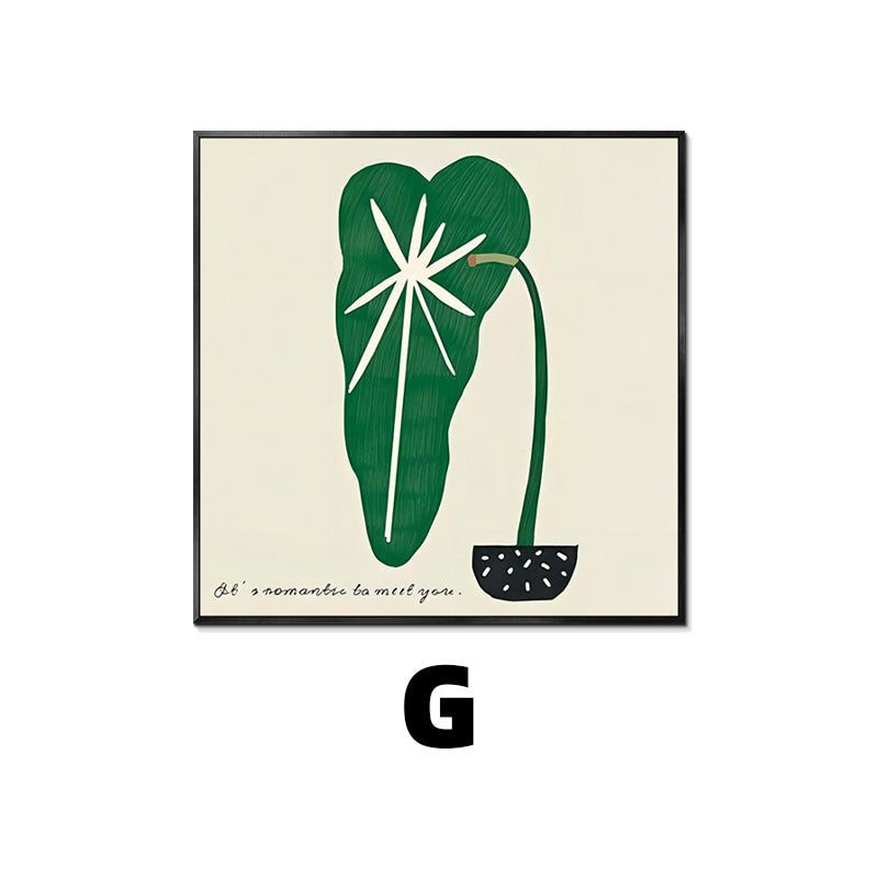 Abstract Plant-Themed Art Print Homeandso