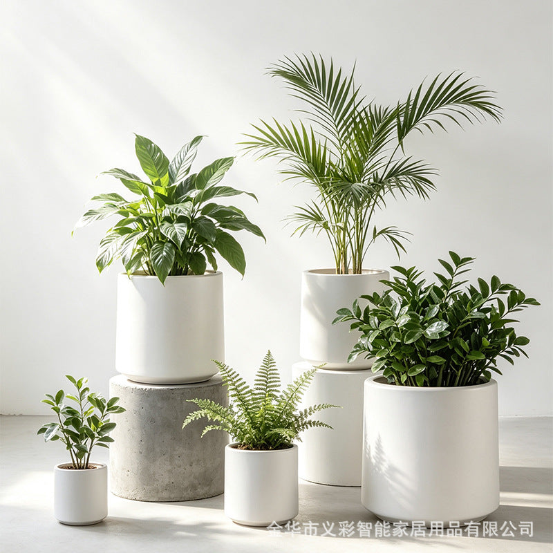 Stylish Round Ceramic Pot Homeandso