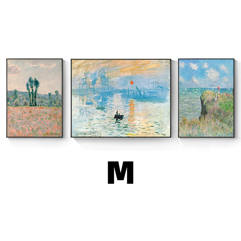 Framed Impressionist Landscape Art Set Homeandso