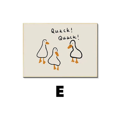 Whimsical Duck Family Framed Wall Art Homeandso