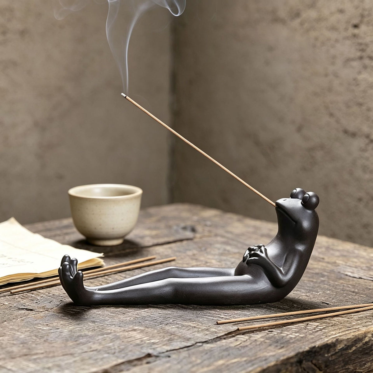 Playful Frog Figurine Homeandso