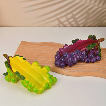 Decorative Grapes and Cabbage Fruit Bowl Homeandso