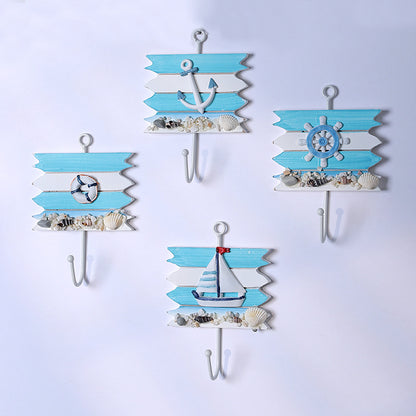 Nautical-Themed Wall Hook Decor Homeandso