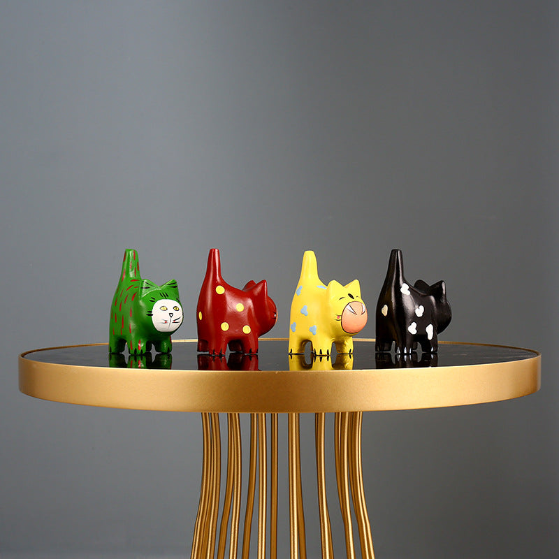 Decorative Cat Figurines Homeandso