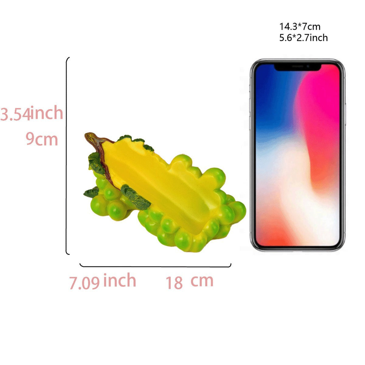 Decorative Grapes and Cabbage Fruit Bowl Homeandso