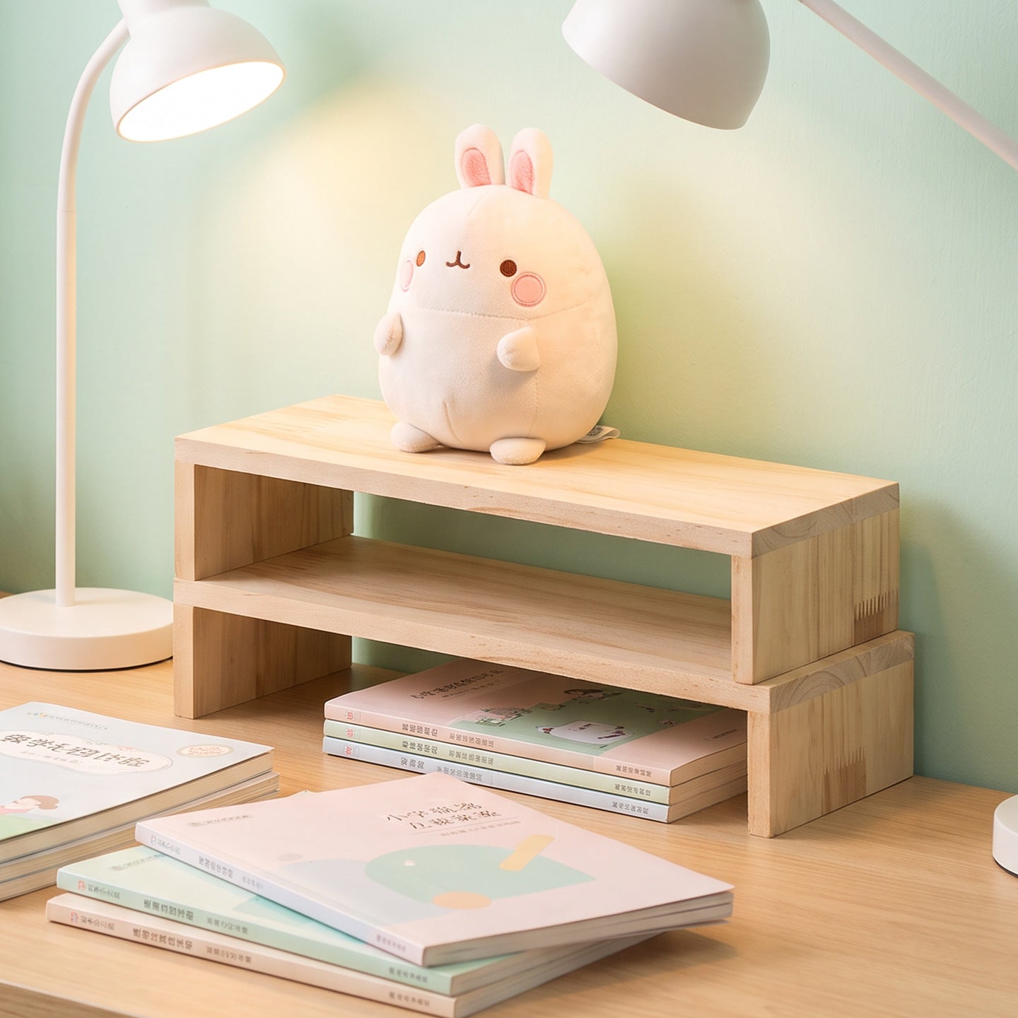 Wooden Minimalist Display Stand Homeandso