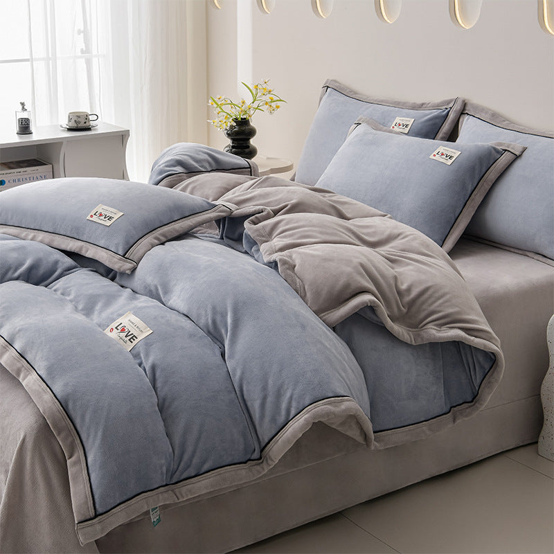 Plush Velvet Comforter Set