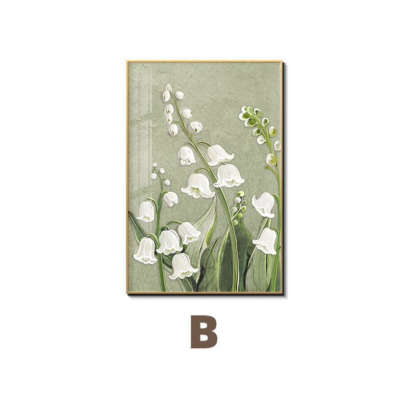 Framed Floral Relief Art Homeandso