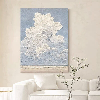 Textured Cloud Canvas Artwork Homeandso