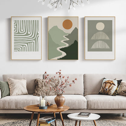 Abstract Wave Design Framed Wall Art Homeandso
