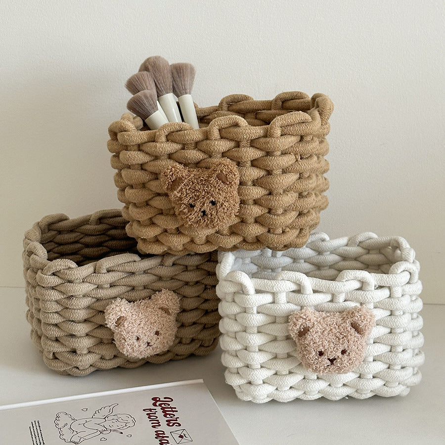Cozy Decorative Knitted Storage Basket