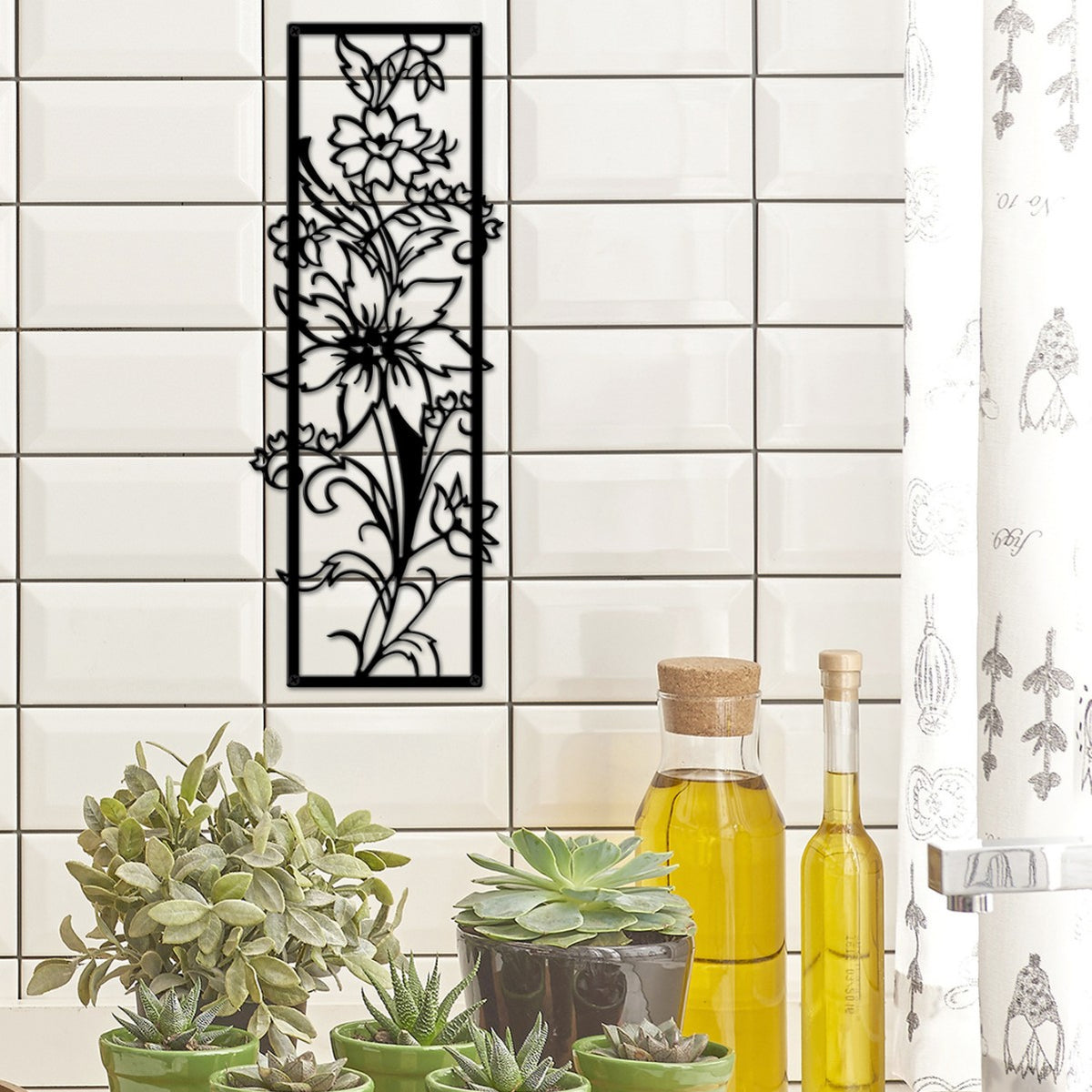 Decorative Floral Scroll Wall Art Homeandso