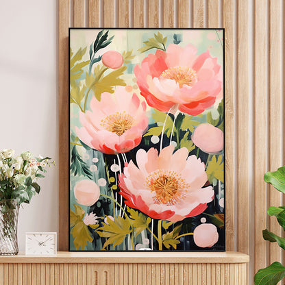 Floral Abstract Canvas Artwork Homeandso