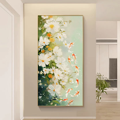 Decorative Floral Canvas Art Print Homeandso