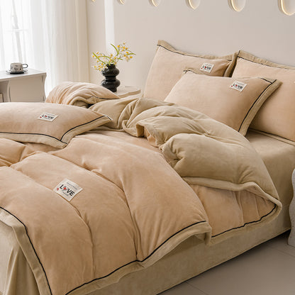 Plush Velvet Comforter Set