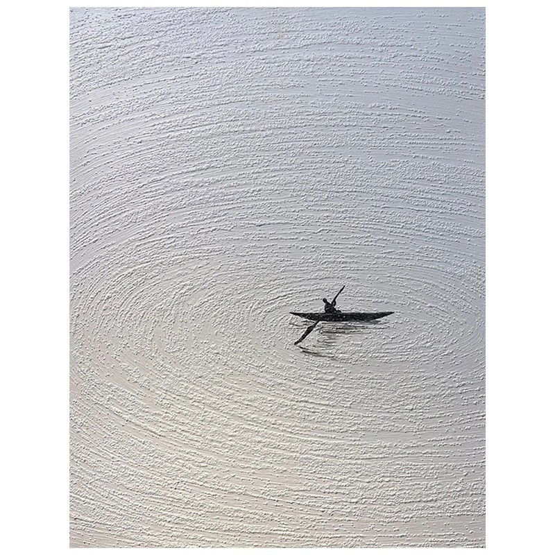 Serene Kayaking Scene Canvas Wall Art Homeandso