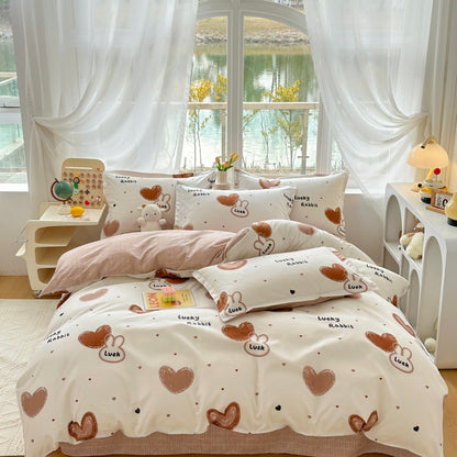 Playful Cartoon Bear Bedding Set Homeandso
