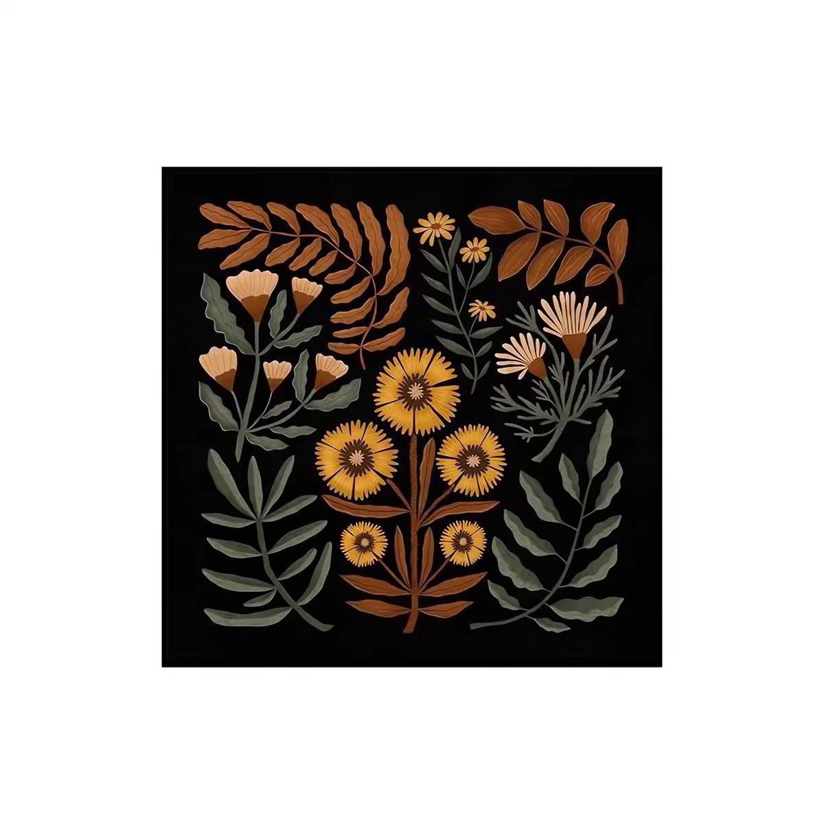 Decorative Floral Canvas Art Homeandso