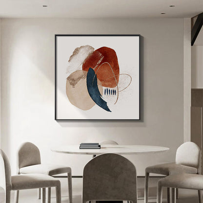 Abstract Expressionist Framed Canvas Artwork Homeandso