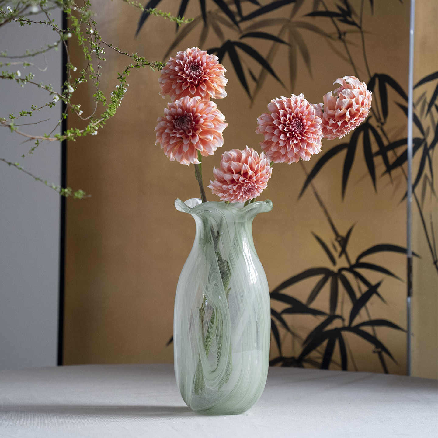 Elegant Handcrafted Glass Vase Homeandso