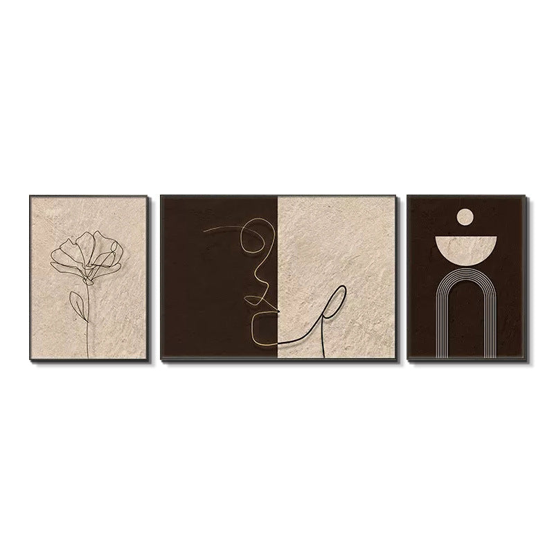 Abstract Line Art Trio Set Homeandso