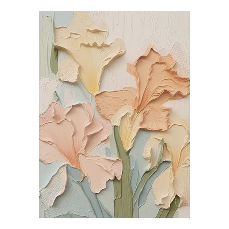 Textured Floral Relief Canvas Artwork Homeandso