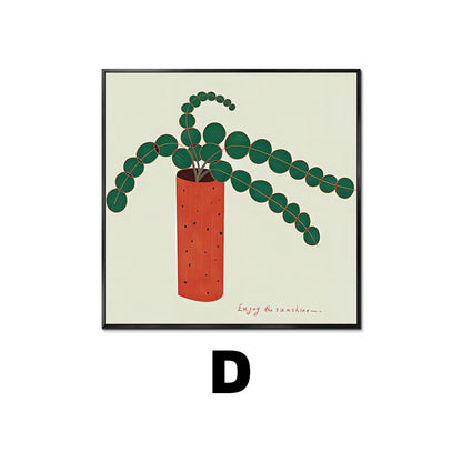 Abstract Plant-Themed Art Print Homeandso