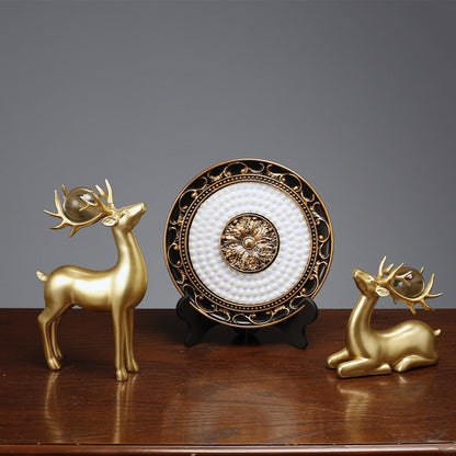 Elegant Decorative Deer Figurine Homeandso