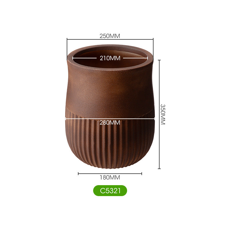 Decorative Textured Plant Pot Homeandso