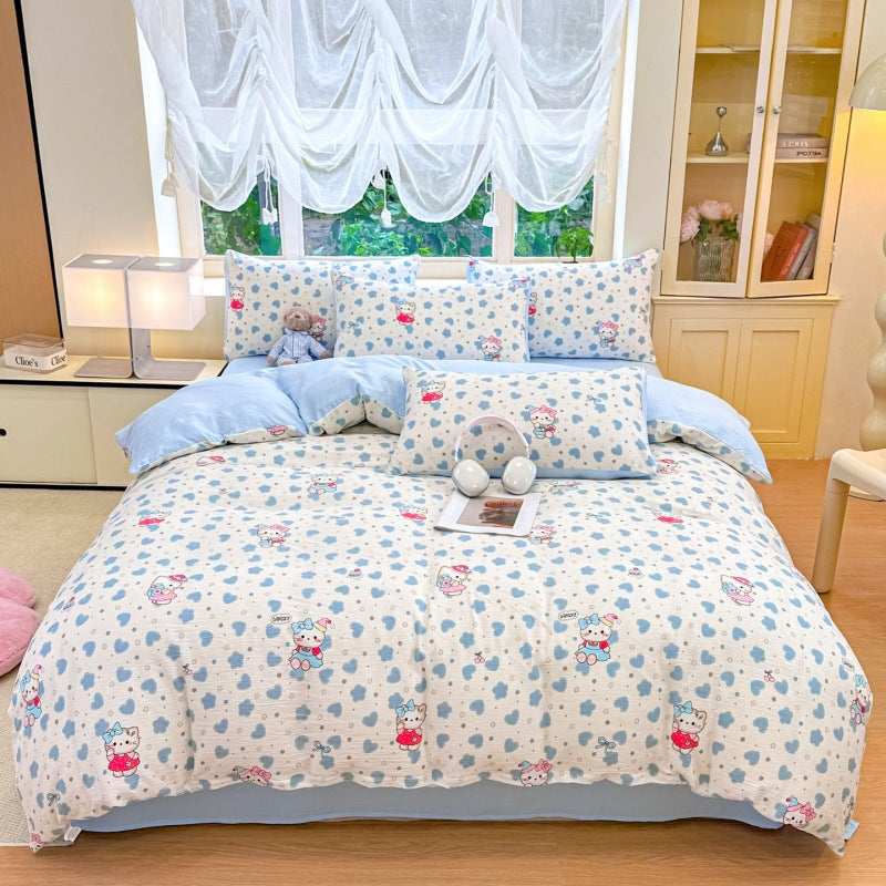Playful Cartoon-Themed Duvet Cover Set Homeandso 1792692729
