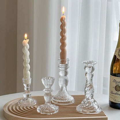 Luxurious Cut Glass Candle Holder