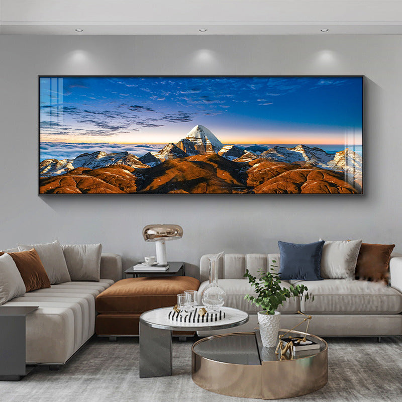 Framed Mountain Landscape Artwork Homeandso