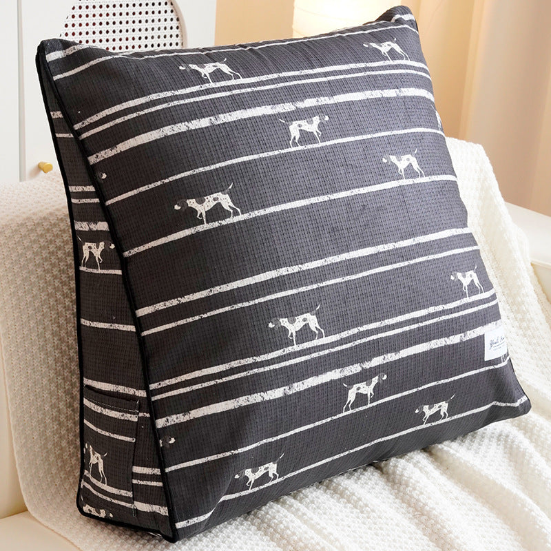 Decorative Dog-Themed Throw Pillow for Bedroom Decor