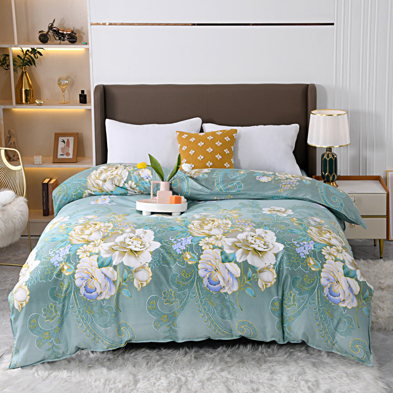 Luxury Floral Print Bedding Set
