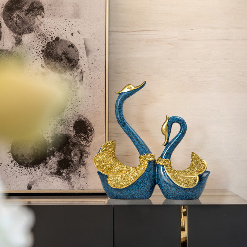 Elegant Swan Decorative Figurine Homeandso