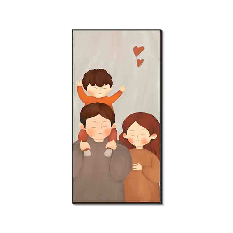 Framed Family Illustration Wall Art Homeandso