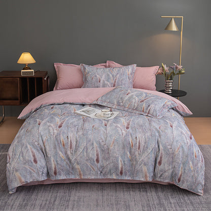 Nature-Inspired Botanical Print Duvet Cover Set