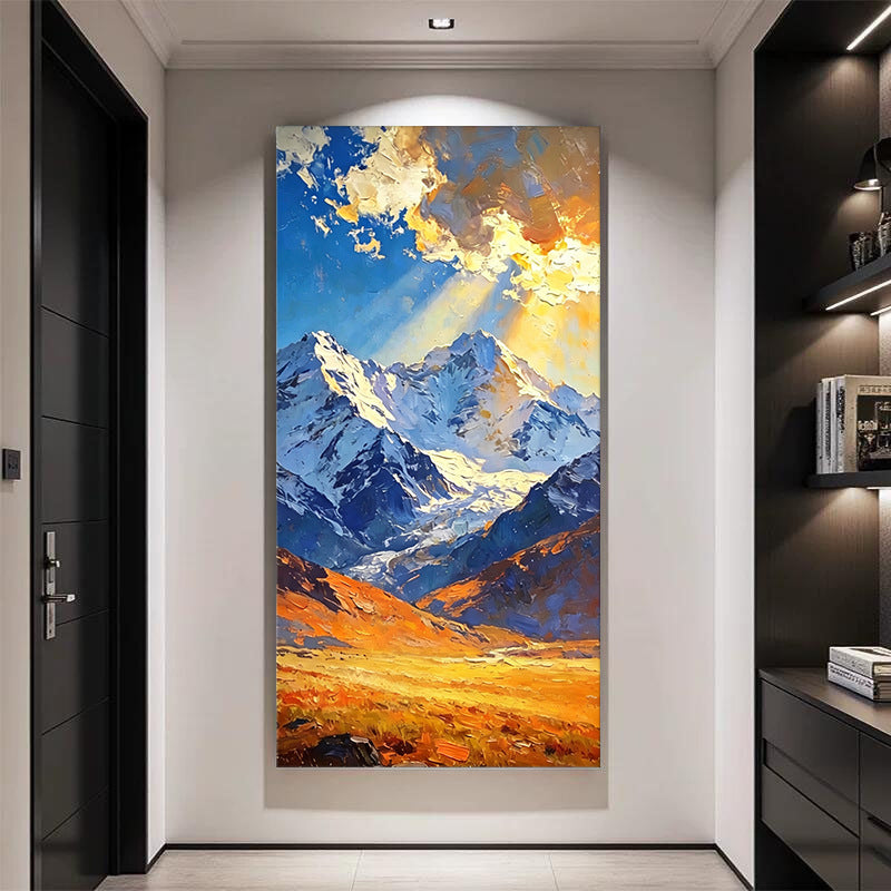 Serene Mountain Landscape Canvas Art Homeandso