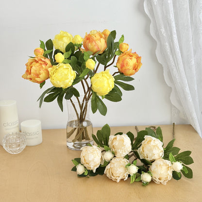 Realistic Peony Decoration Stem for Home Floral Display
